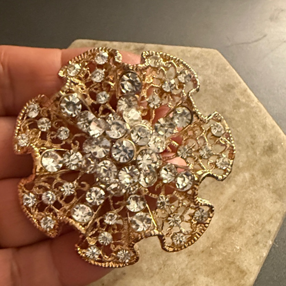 Women’s Brooch | Evening Brooch | Statement Brooch| Occasions Large Brooches - Picture 2 of 4